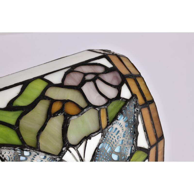 Tiffany Style Banker Butterfly Desk Lamp