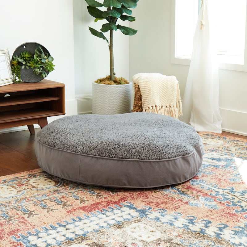 Happy Hounds Scout Deluxe Sherpa Round Dog Bed