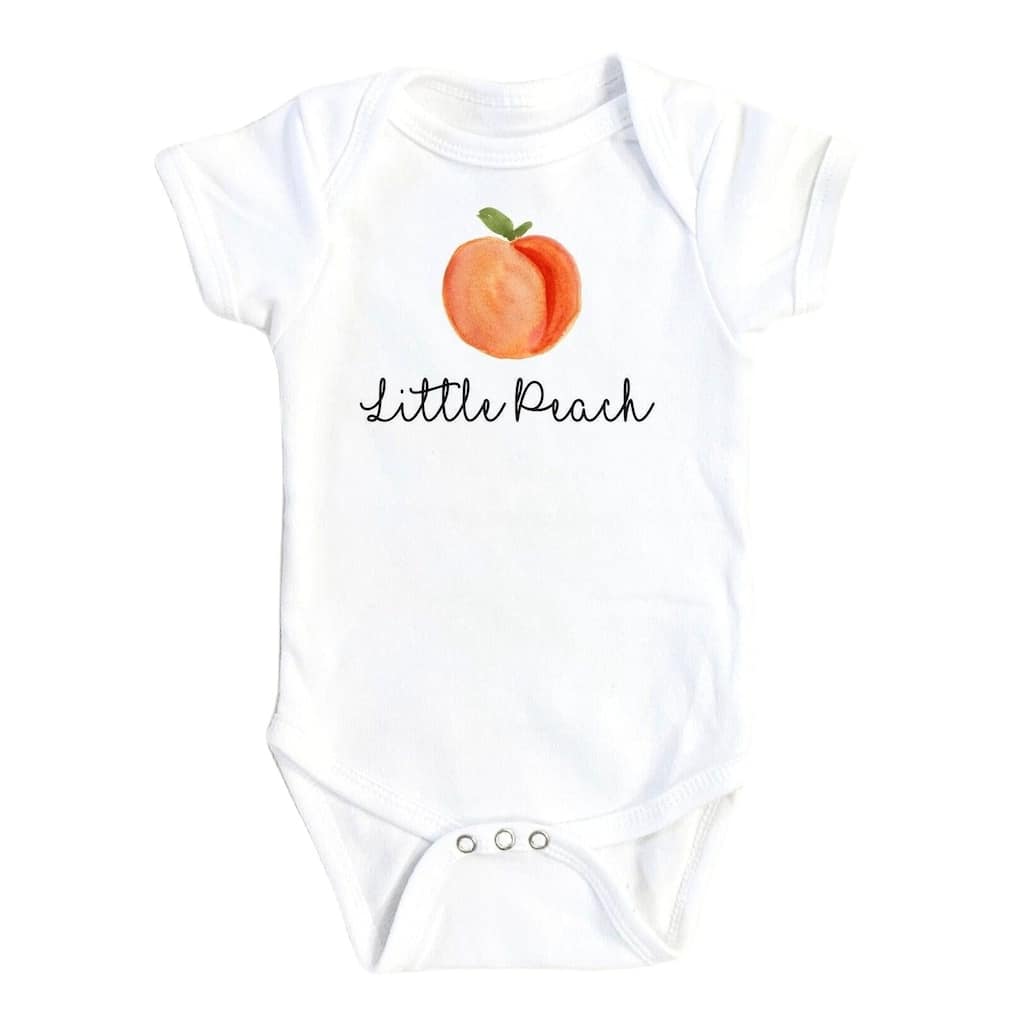 Peach Little - Baby Boy Girl Clothes Infant Bodysuit Funny Cute Newborn