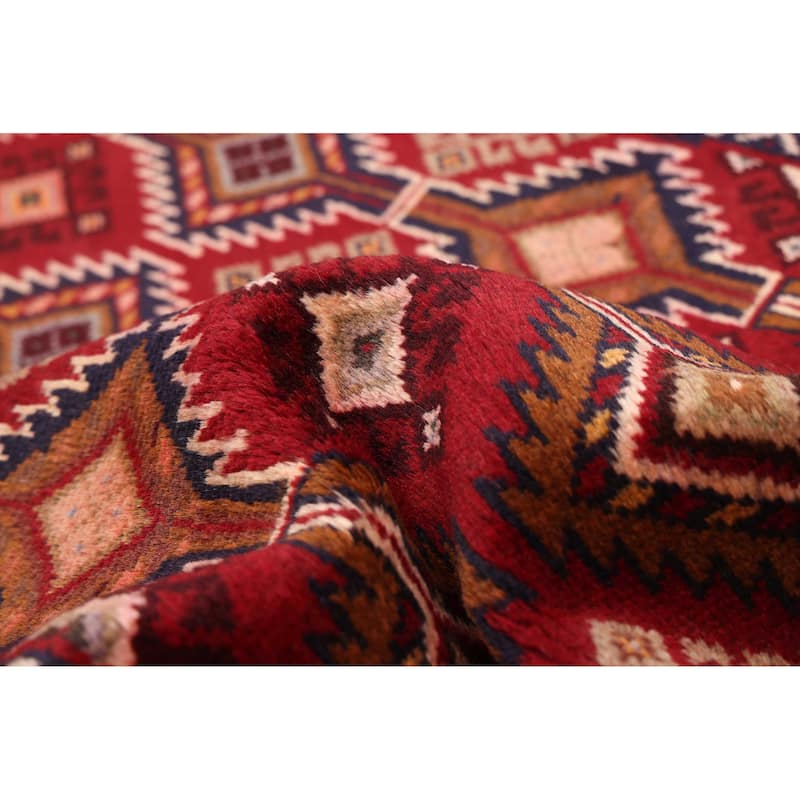 ECARPETGALLERY Hand-knotted Baluch Red Wool Rug - 3'2 x 5'9