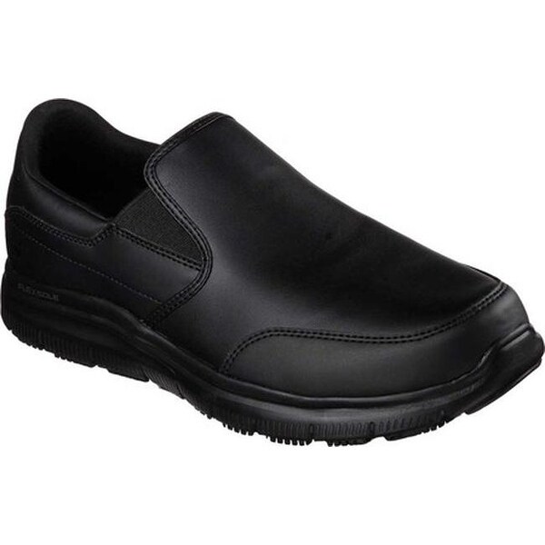 skechers loafers mens black
