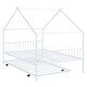preview thumbnail 26 of 81, Metal house bed with trundle