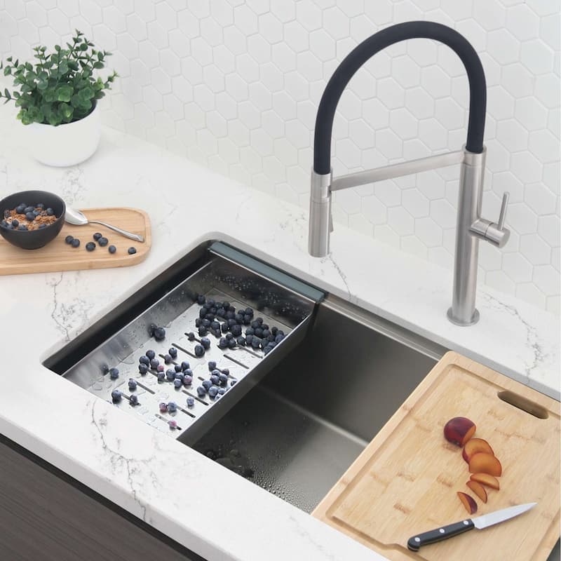 Versa33 Undermount 33" Single Bowl Stainless Steel Kitchen Sink - 33" x 19" x 10"