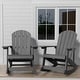 preview thumbnail 54 of 134, WINSOON All Weather HIPS Outdoor Rocking Chair, Set of 2 Classic-Greyx2