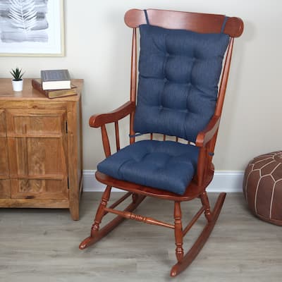 Klear Vu Non-Slip Omega Jumbo Rocking Chair Cushion Set
