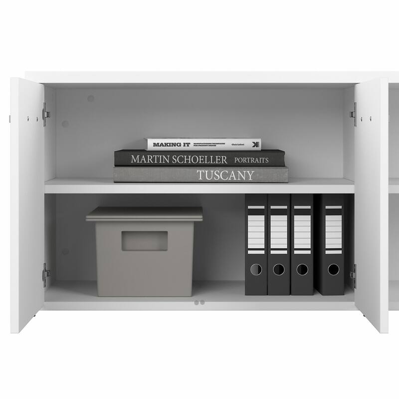 Hybrid Low Storage Cabinet with Doors by Bush Business Furniture