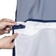 preview thumbnail 3 of 12, Slub Linen Texture Shower Curtain with Snap-in Liner 12 Hooks Included