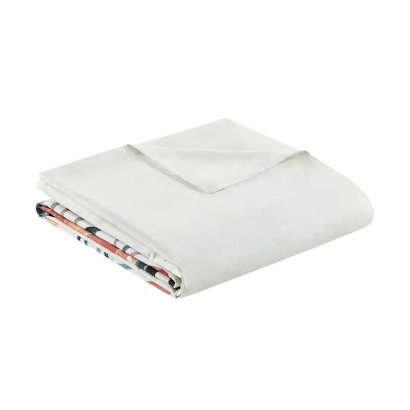 Madison Park Junia 3 Piece Floral Cotton Duvet Cover Set