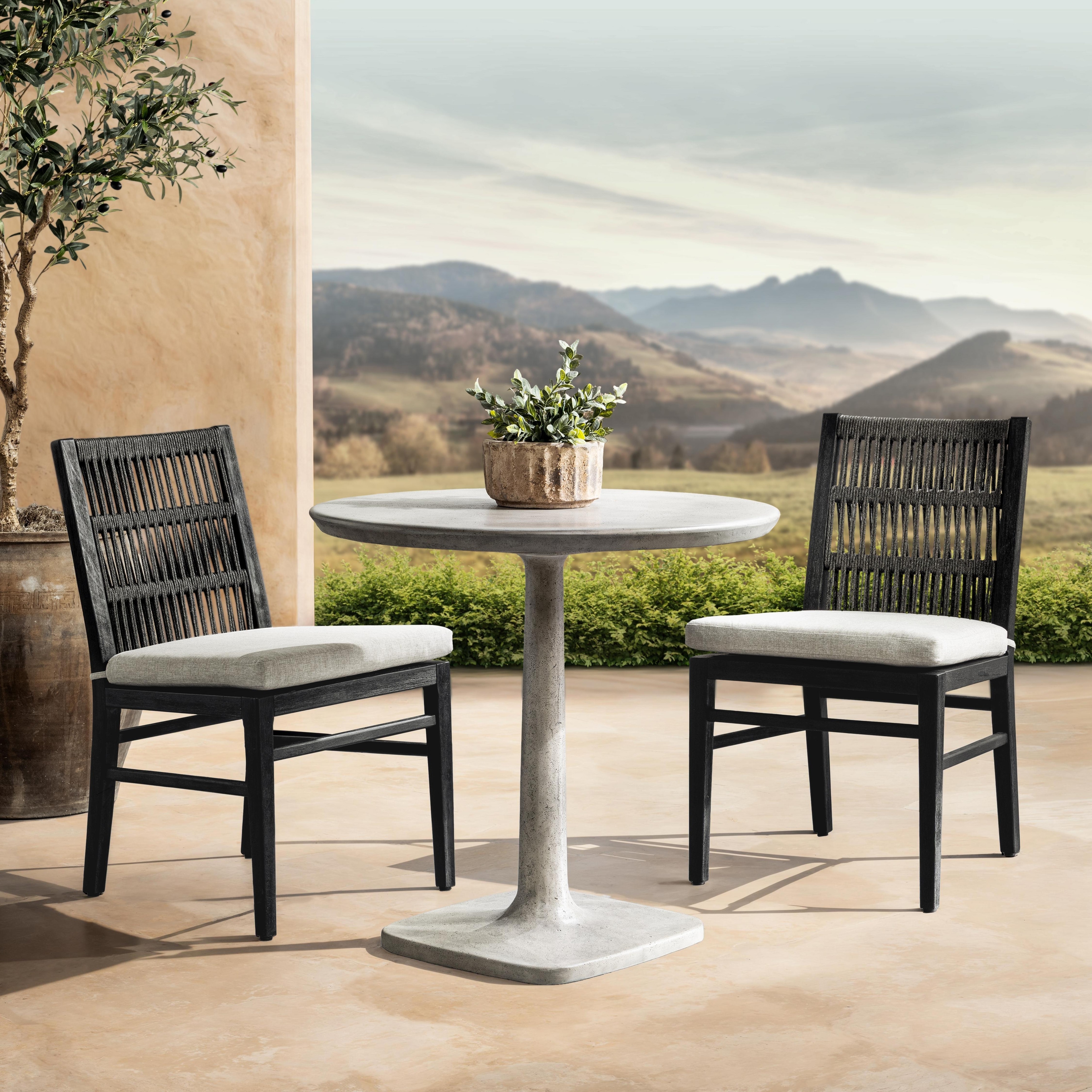 Paulina 31" Concrete Outdoor Bistro Table