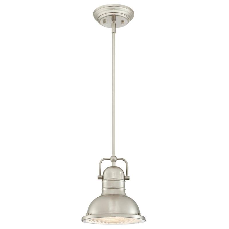 Westinghouse Lighting Boswell One-Light LED Indoor Mini Pendant - 9-Watt - Brushed Nickel