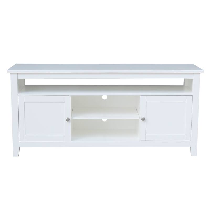 Entertainment / TV Stand with 2 Doors - 57" - White