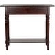 preview thumbnail 2 of 3, SAFAVIEH Cape Cod Dark Cherry 2-drawer Console Table - 37.8" x 13" x 31.9"