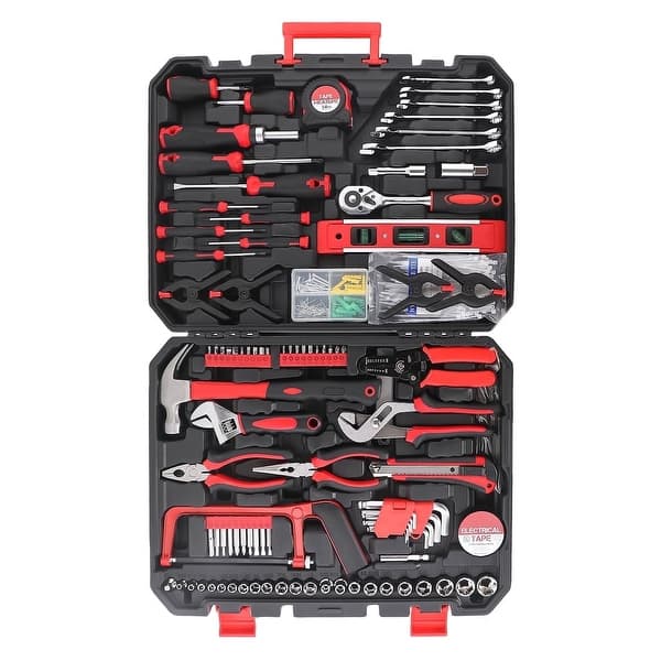 slide 2 of 10, 328-Piece Mechanics Tool Set with Case, 1/4-Inch and 1/2-Inch Drive, Wrenches and Screwdrivers