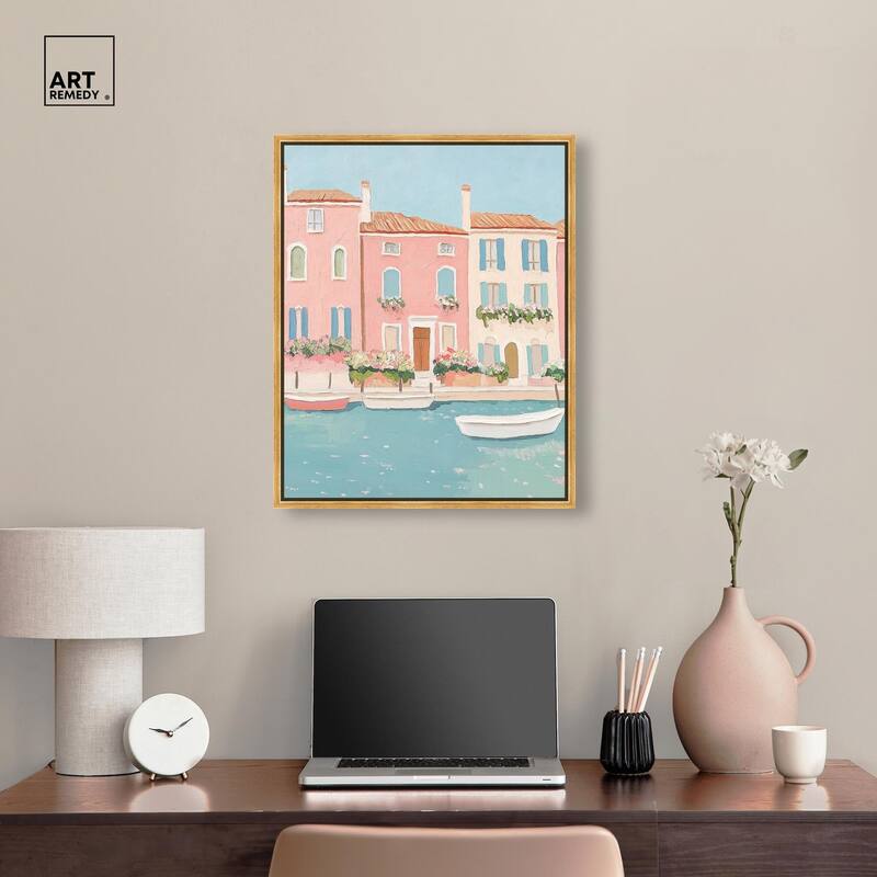 Adrift in Venice Canvas by Art Remedy