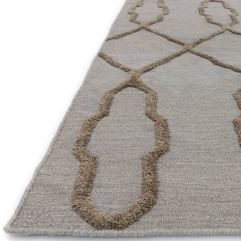Alexander Home Lennon Moroccan Hand-Woven 100% Wool Slate Rug