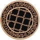 preview thumbnail 57 of 105, SAFAVIEH Handmade Chelsea Kimber Trellis French Country Wool Rug 3' Round - Black/Gold - Round