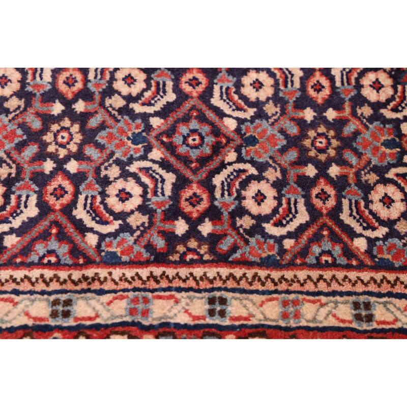 ECARPETGALLERY Hand-knotted Andelz Dark Navy Wool Rug - 3'2 x 9'6