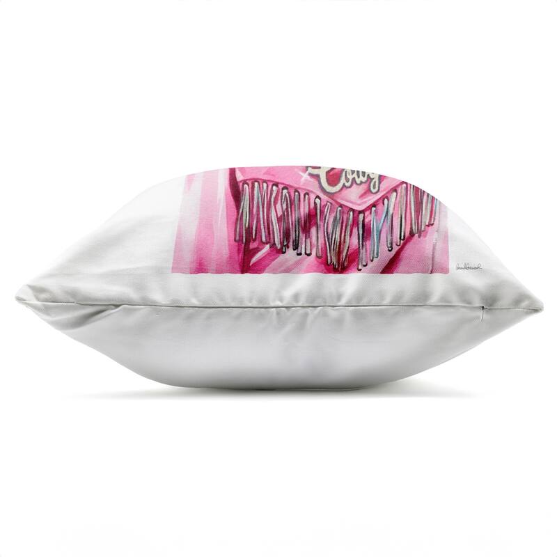 Stupell Pink Disco Cowgirl Printed Outdoor Throw Pillow Design by Amanda Greenwood