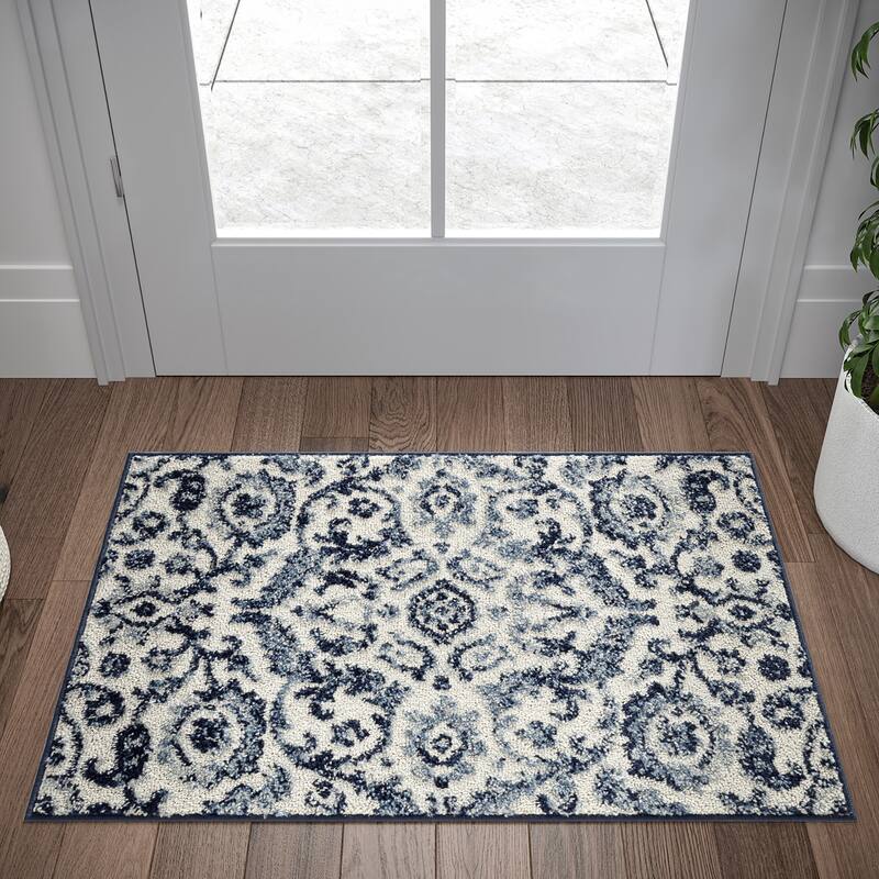 Mayson Farmhouse Floral Indoor Area Rug