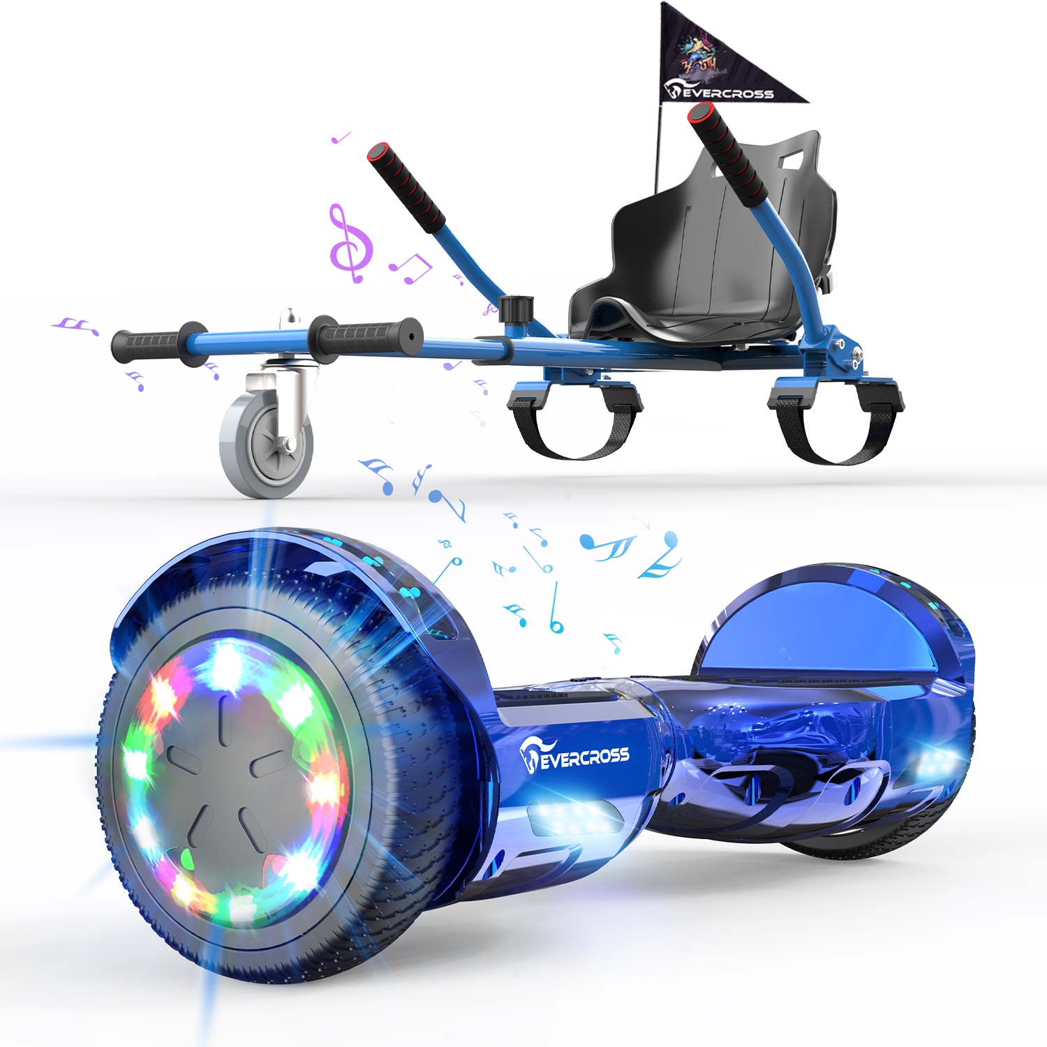 EVERCROSS XP10 Hoverboard with Seat 6.5
