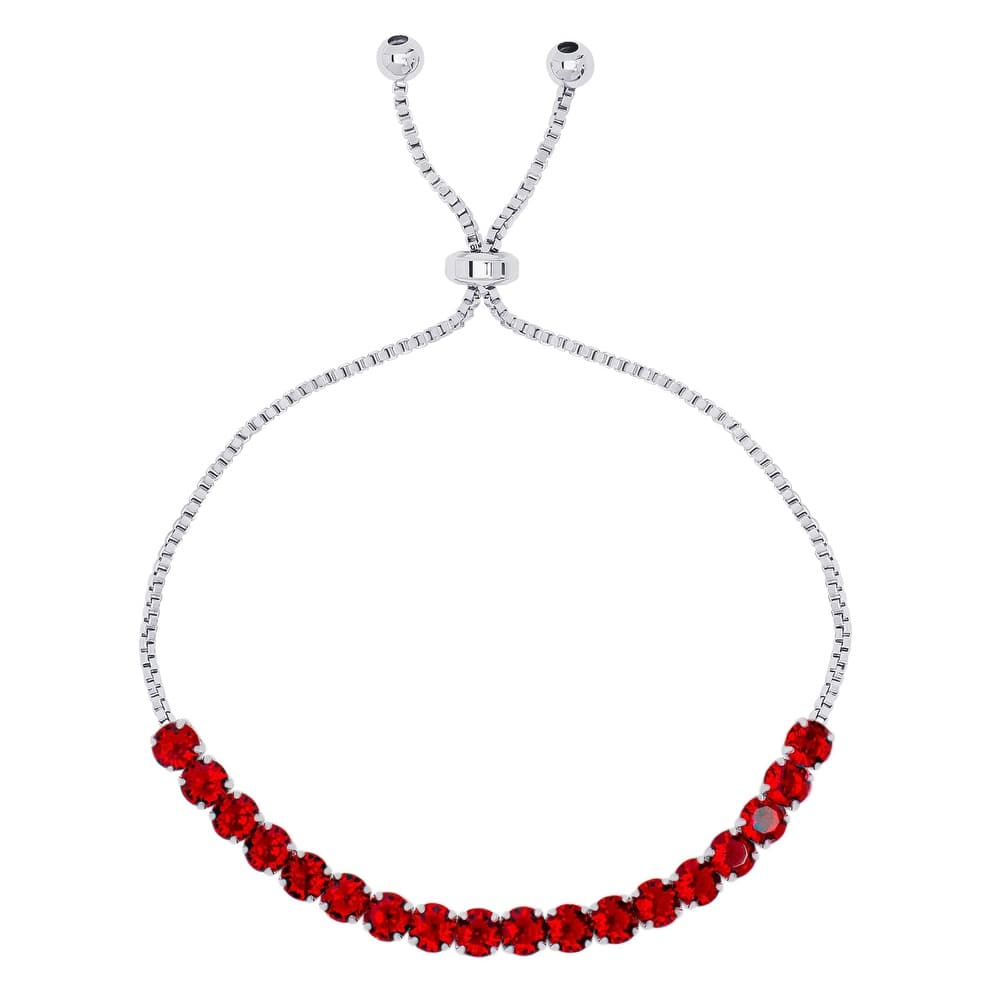 Victoria Townsend Fine Silver Plate Cubic Zirconia Adjustable Bracelet.