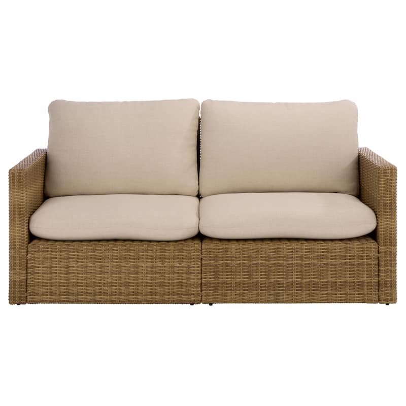 SAFAVIEH Outdoor Patio Furniture Emma Sofa - 66"W x 32"D x 30"H