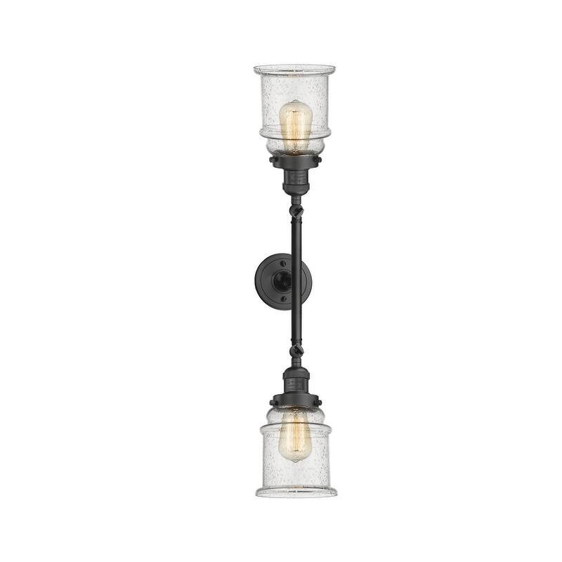 Innovations Lighting Canton 2 Light 25" Wide Bathroom Vanity Light - Oil Rubbed Bronze / Seedy
