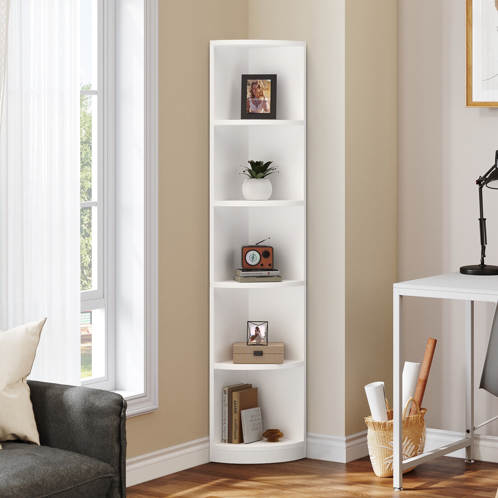 Corner bookshelves for deals sale