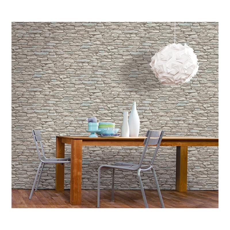 Marburg Kamen Brown Stone Wallpaper - 20.5 x 396 x 0.025