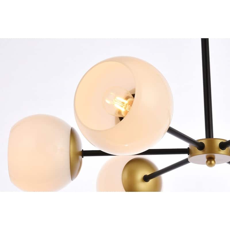 Brooke 30 inch Pendant with White Shade - N/A