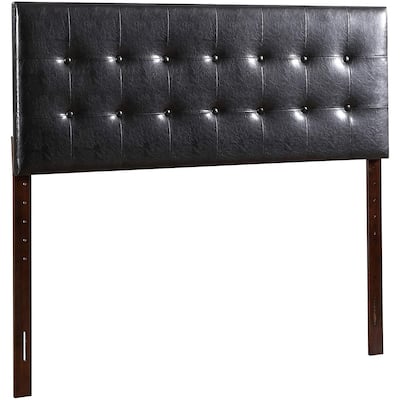 Full Headboard Black Tufted Headboard for Bed - HomeStock African Decor