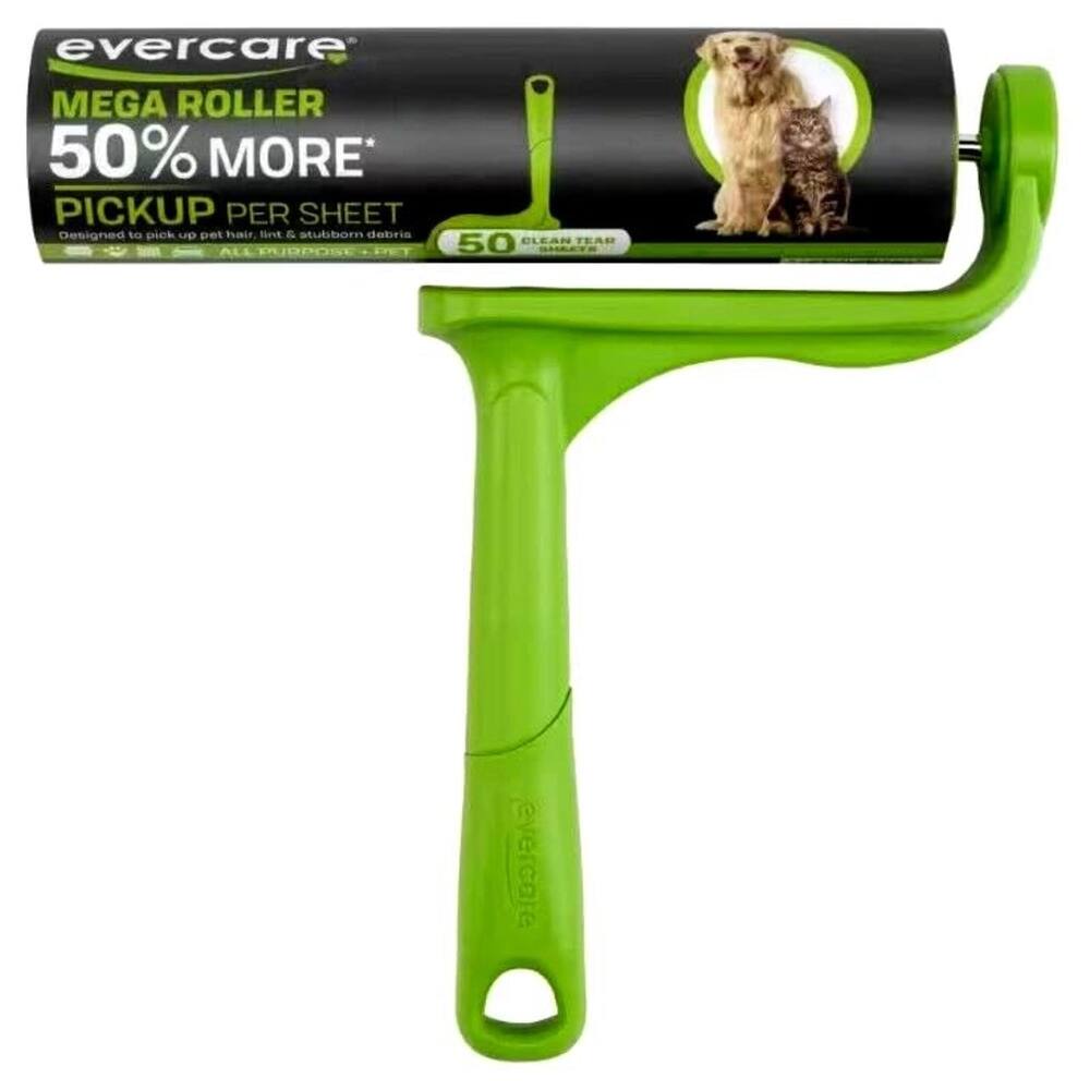 Evercare Ultra Sticky Pet Mega Lint Roller - Green - 25 Sheets