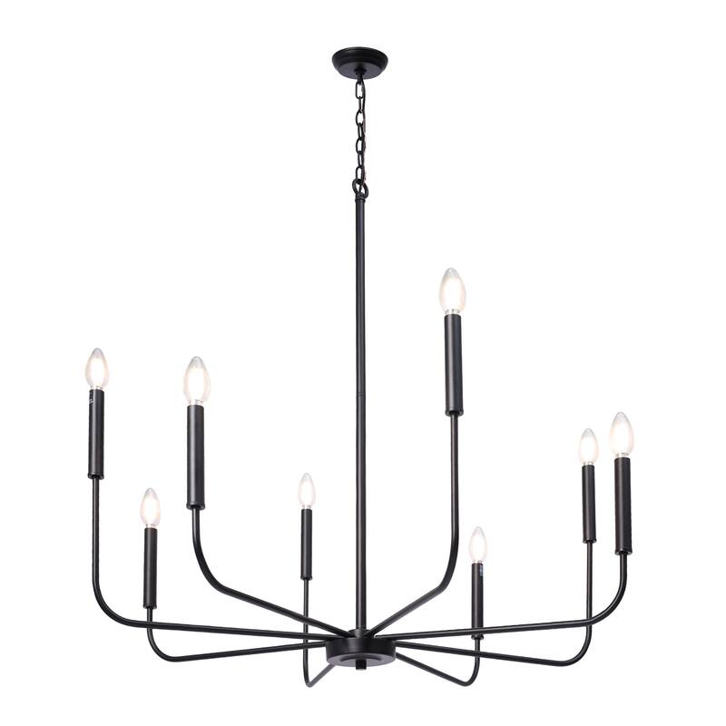 Modern Farmhouse 8-Light Classic Candle Light for Dining Living Room