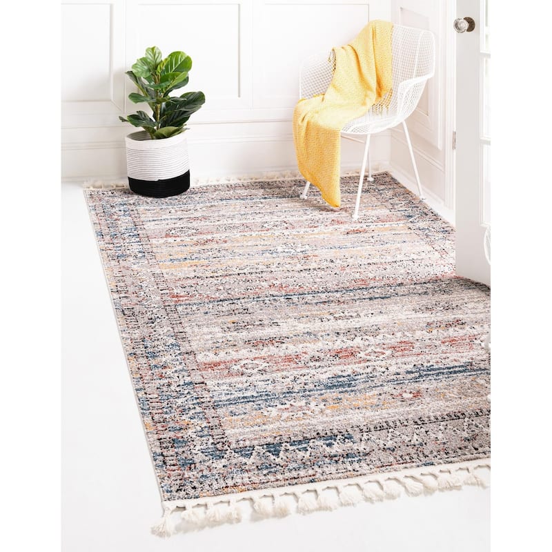 Contemporary Ariella Collection Area Rug - 7'10"x11' - Multi