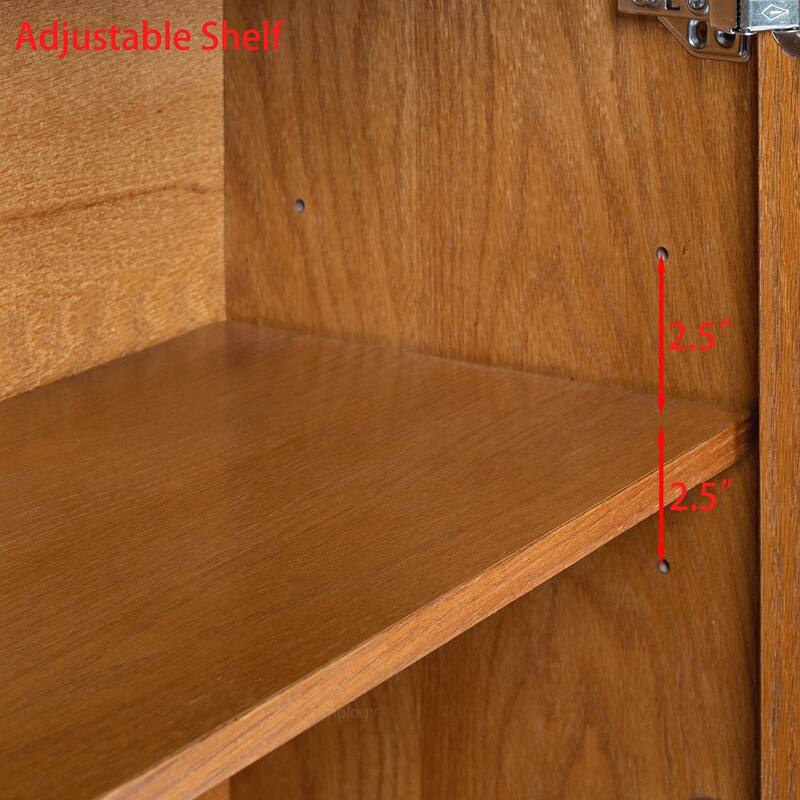 Walnut Wooden Storage Cabinet