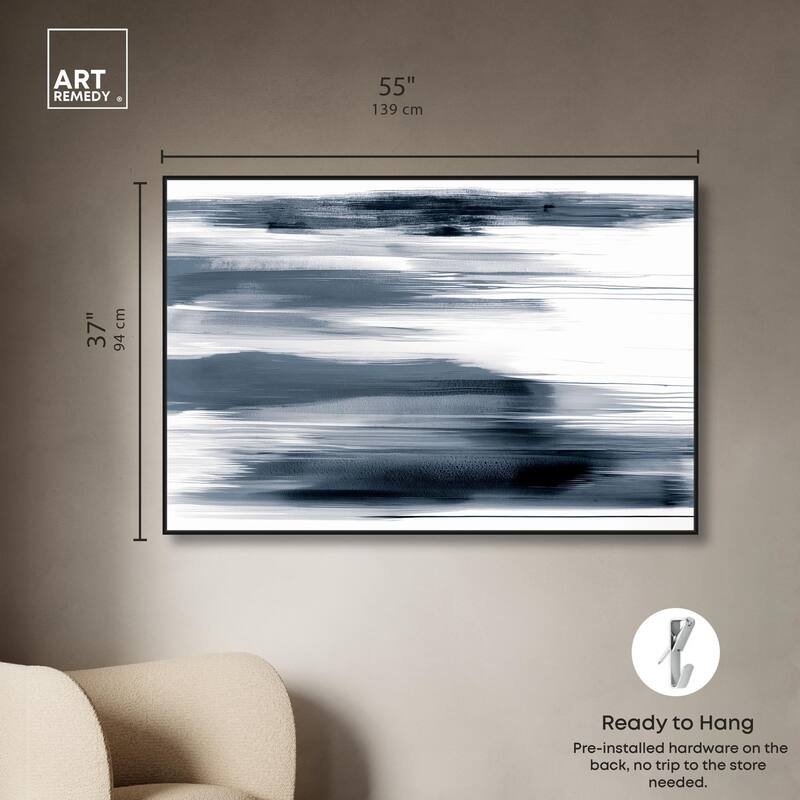 Blue Mirage Canvas by Art Remedy