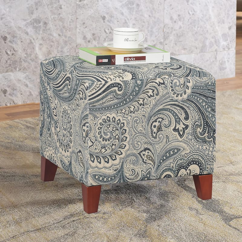 Adeco Simple British Style Passionate Cube Ottoman Footstool