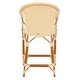 preview thumbnail 27 of 68, SAFAVIEH California Outdoor Bistro 26-inch Counter Stool with Arms - 23" W x 26" D x 43" H