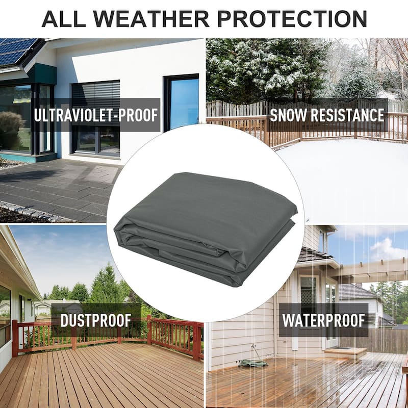 Outsunny All Weather Garden Patio Swing Chair Cover Waterproof Protector Anti-UV and PVC Coating 6.7ft x 4.1ft x 5.4ft