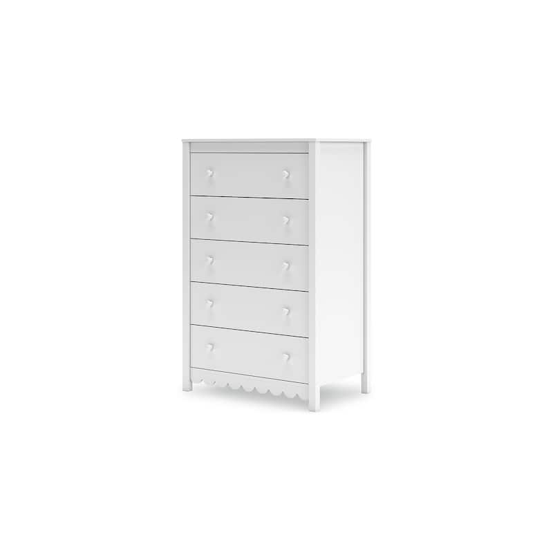 Signature Design by Ashley Hallityn White Chest of Drawers
