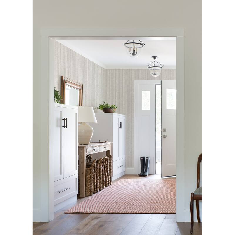 A-Street Prints Simon Neutral Woven Texture Wallpaper