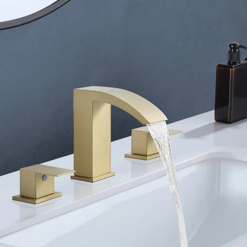 Topcraft Stainless Steel Two Handle Bathroom Sink Faucet