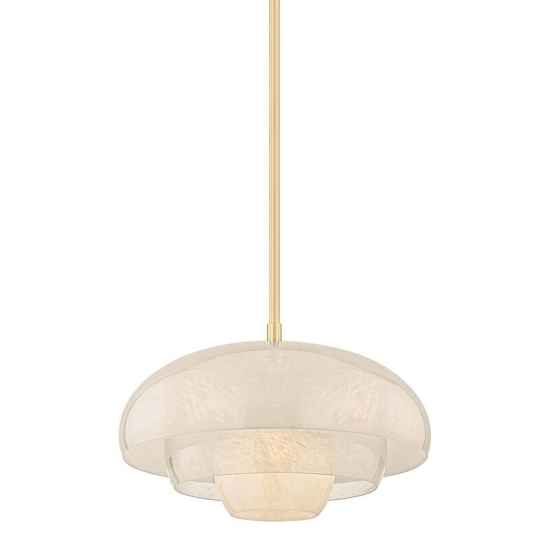 Hudson Valley Lighting 3718 Auburndale 18" Wide Pendant with Layered - Aged Brass