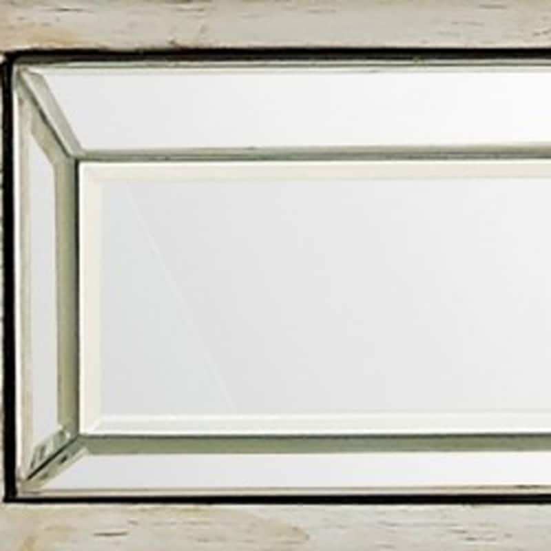 48" Modern Silver Mirrored Console Table with Storage Drawers Stylish Glass Hallway Accent - 48”L x 16.8”W x 31.2”H