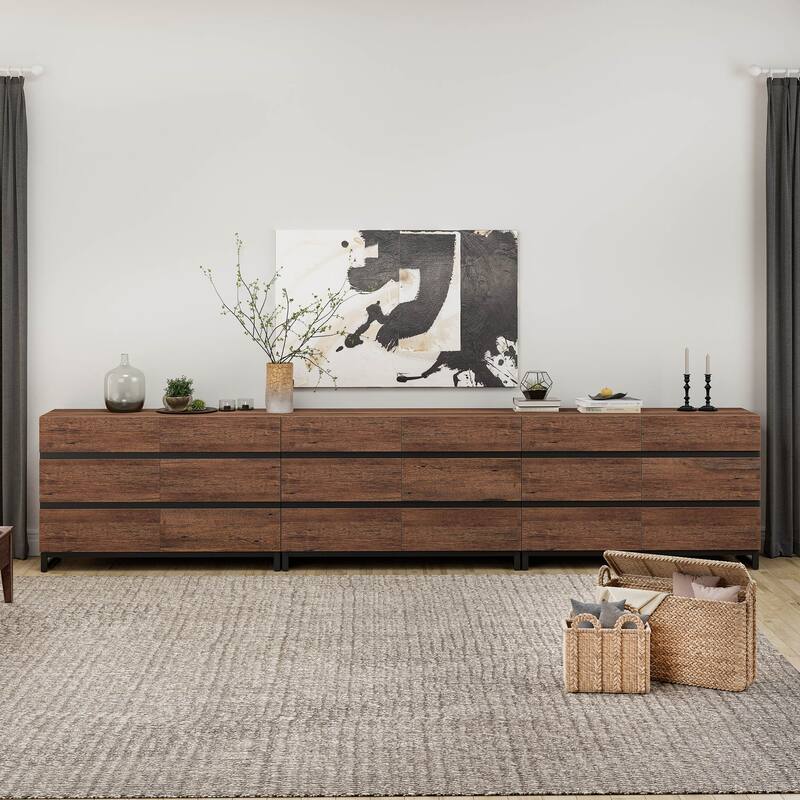 3-Piece Bedroom Furniture Set,Dresser & Chest With 18 Drawers for Bedroom, Bedroom Furniture Set