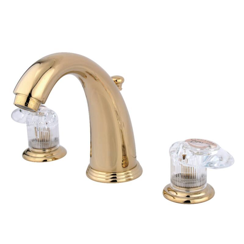 Kingston Brass Vintage Widespread Bathroom Faucet with Pop-Up Drain - Polished Brass
