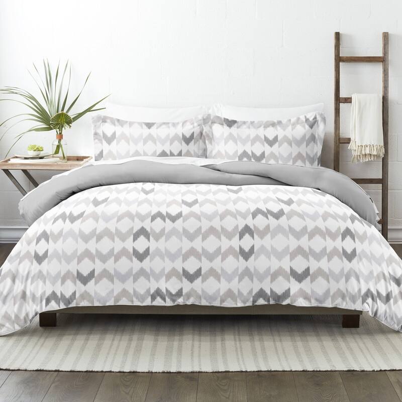 Becky Cameron Chevron Sleep 3-Piece Reversible Duvet Cover Set - Twin