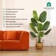 preview thumbnail 2 of 5, 5FT Artificial Plant,Tall Fake Tropical Palm Tree w/Woven Seagrass Basket, Realistic Faux Tree, 10 Detachable Trunks Silk Plants