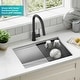 preview thumbnail 130 of 162, KRAUS Kore Workstation Undermount Stainless Steel Kitchen Sink