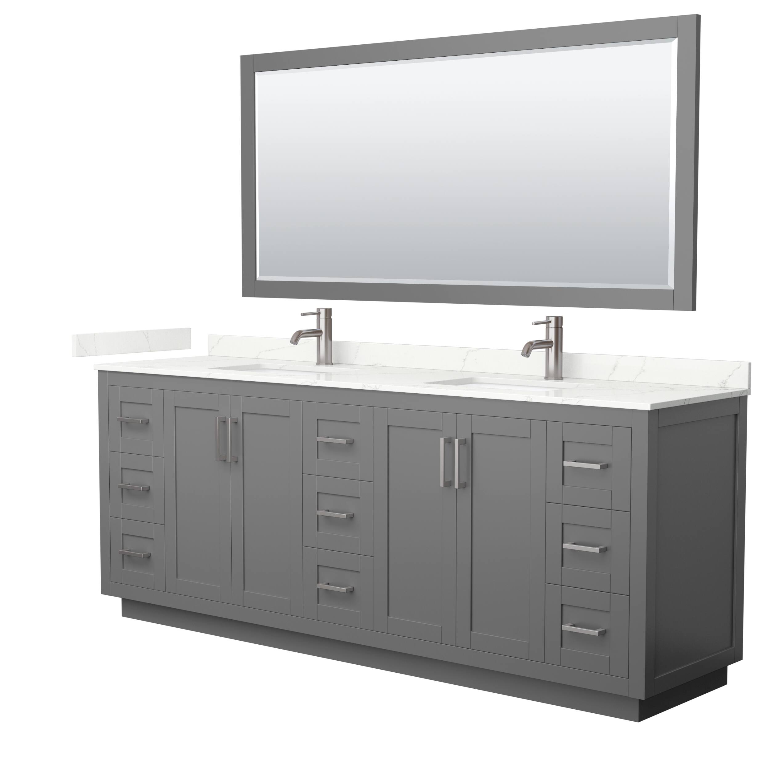 Option Dark Gray, Nickel Trim, Giotto Quartz Top